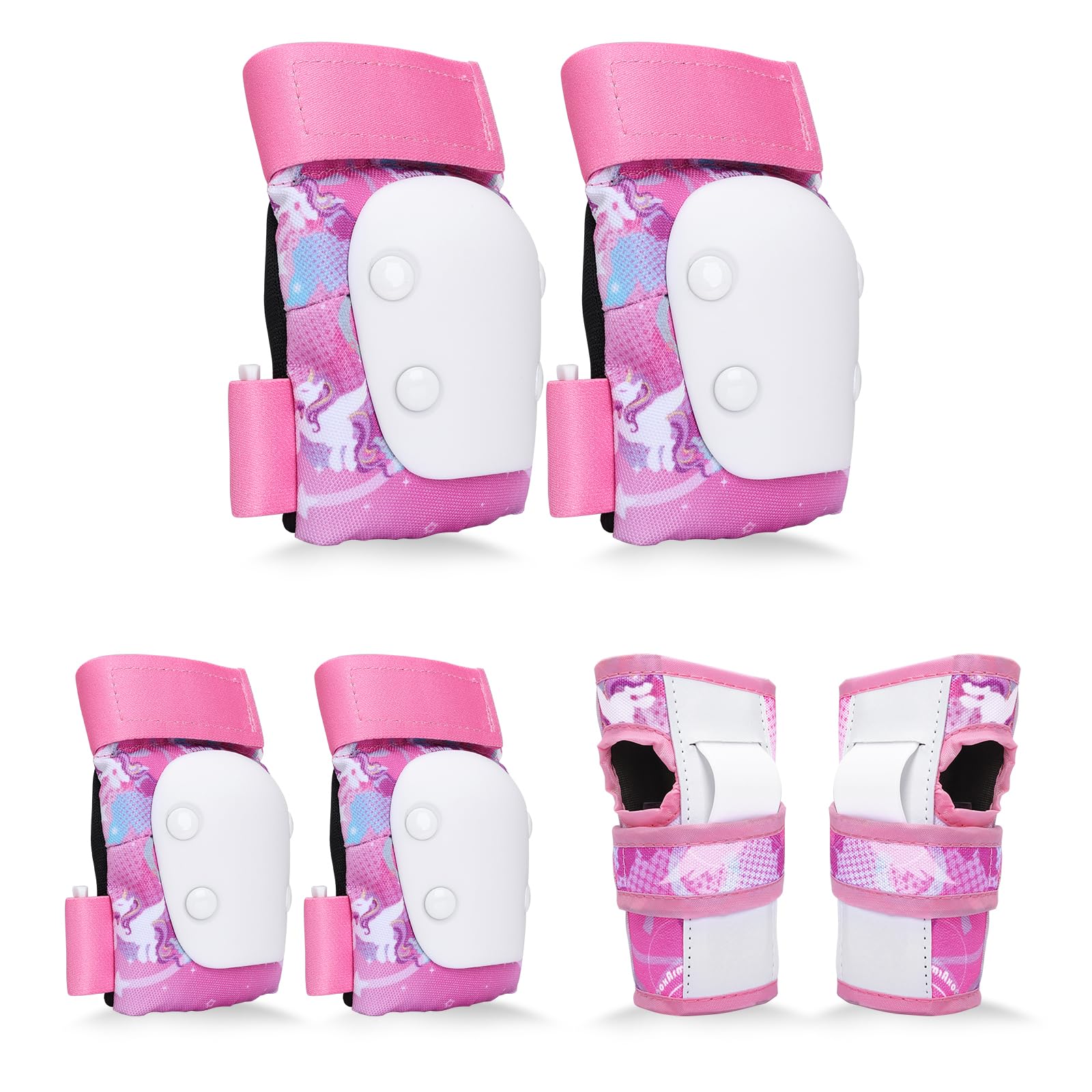 YooxArmor Kids Knee Pads and Elbow Pads Set for Children Ages 3-5/5-8, Toddler Knee Pads Kid Protective Gear Set for Roller Skating,Cycling, Skateboard, Inline Skating, Scooter Riding Sports