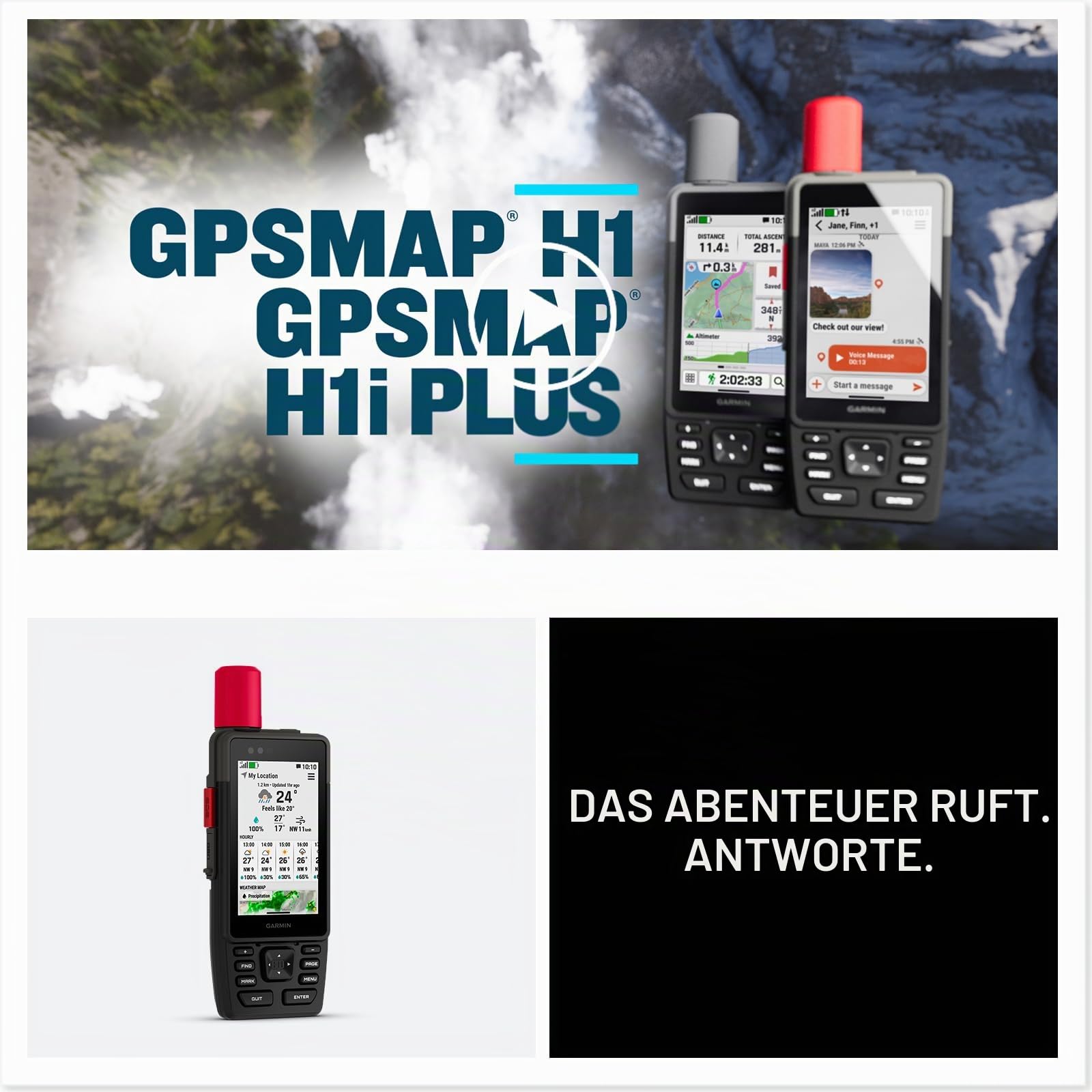 Garmin Unisex GPSMAP H1I Plus GPS-Gerät, NoColor, OneSize