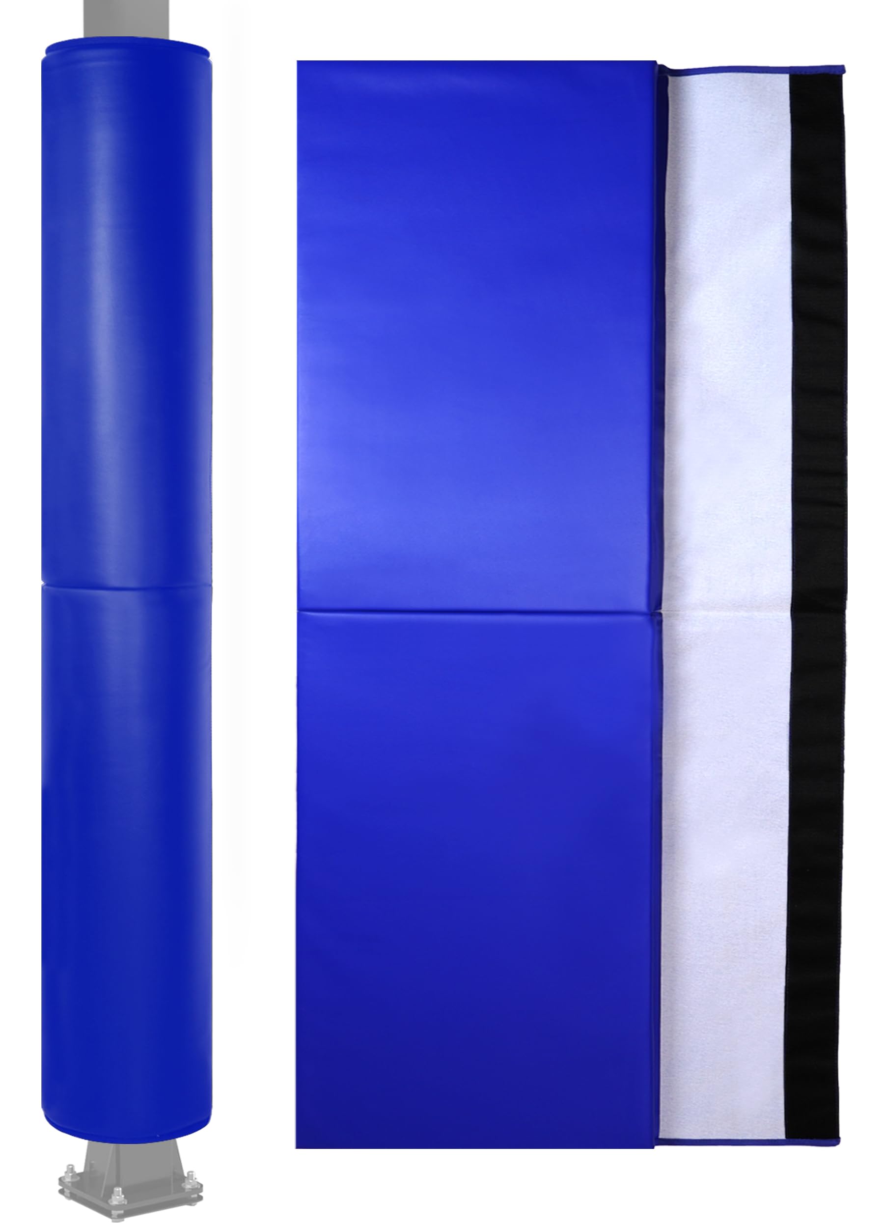 Basketball Pole Pad, Heavy Duty Safety Pole Pads for Player Protection, 72" Tall Weatherproof Protective Padding for 2.5" - 6" Diameter Poles, Basement Garage Playground Poles Protector
