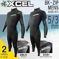 美品 XCEL セミドライ ウェットスーツ☆ ブラック/レッド/ホワイト 2018年/2019年 XCEL エクセル ウェットスーツ セミドライ メンズ