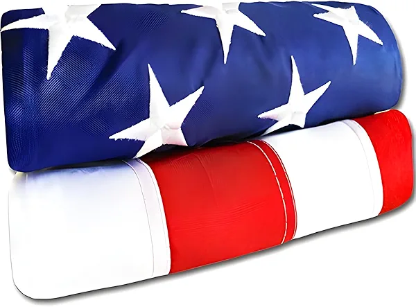 American Flag for Outside Heavy-Duty US Flag with Embroidered Stars Reinforced Material USA Flag Built for Outdoors Sewn Stripes UV Protection Brass Grommets (3x5 ft)