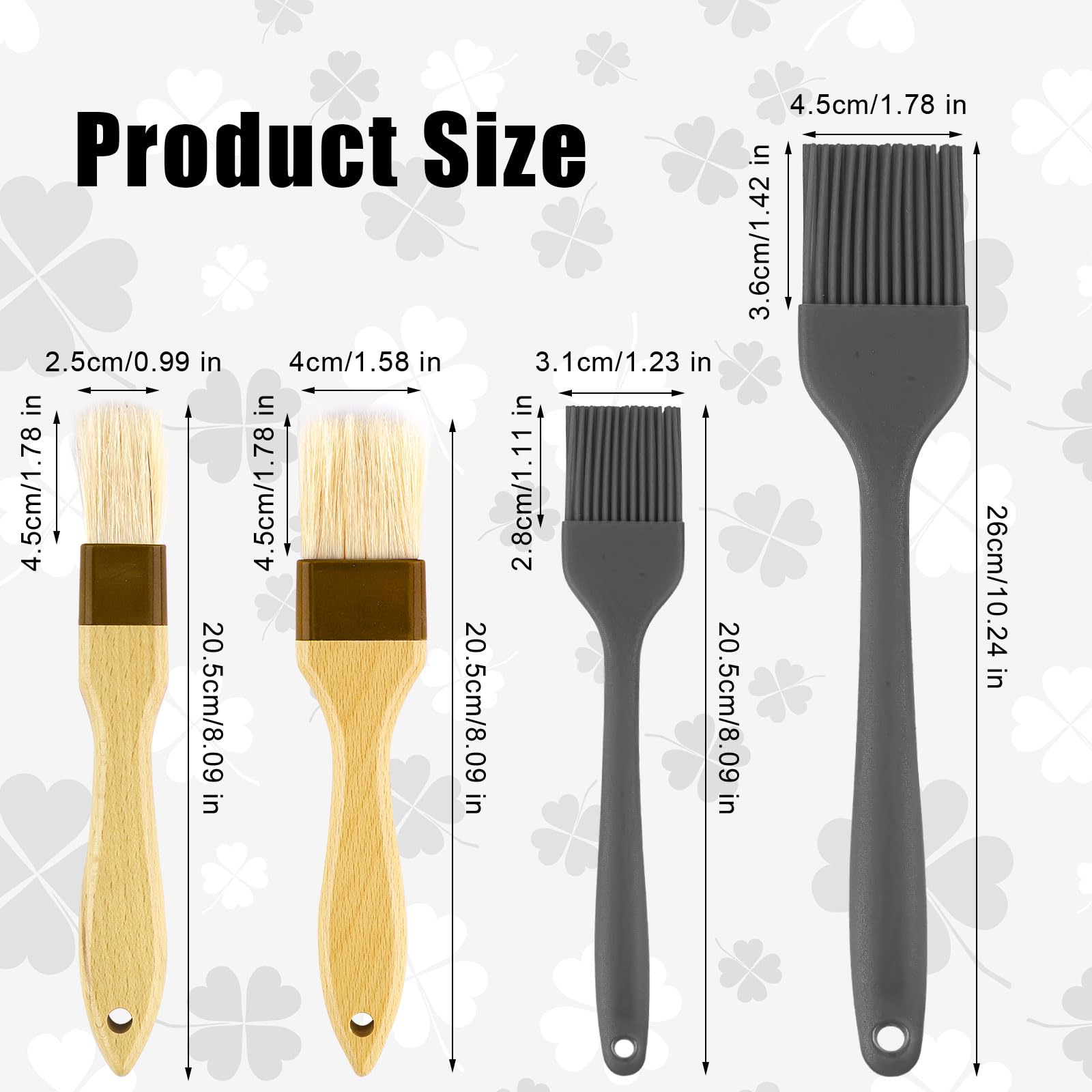 Pinceau Pâtisserie Plat Soie Naturelle Manche Plastique 25 Mm | Cerf