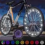 Activ Life LED Bike Wheel Lights - Bike Lights for Night Riding - Christmas Stocking Stuffer - Kids Bicycle Accessories - White, 2 Wheels