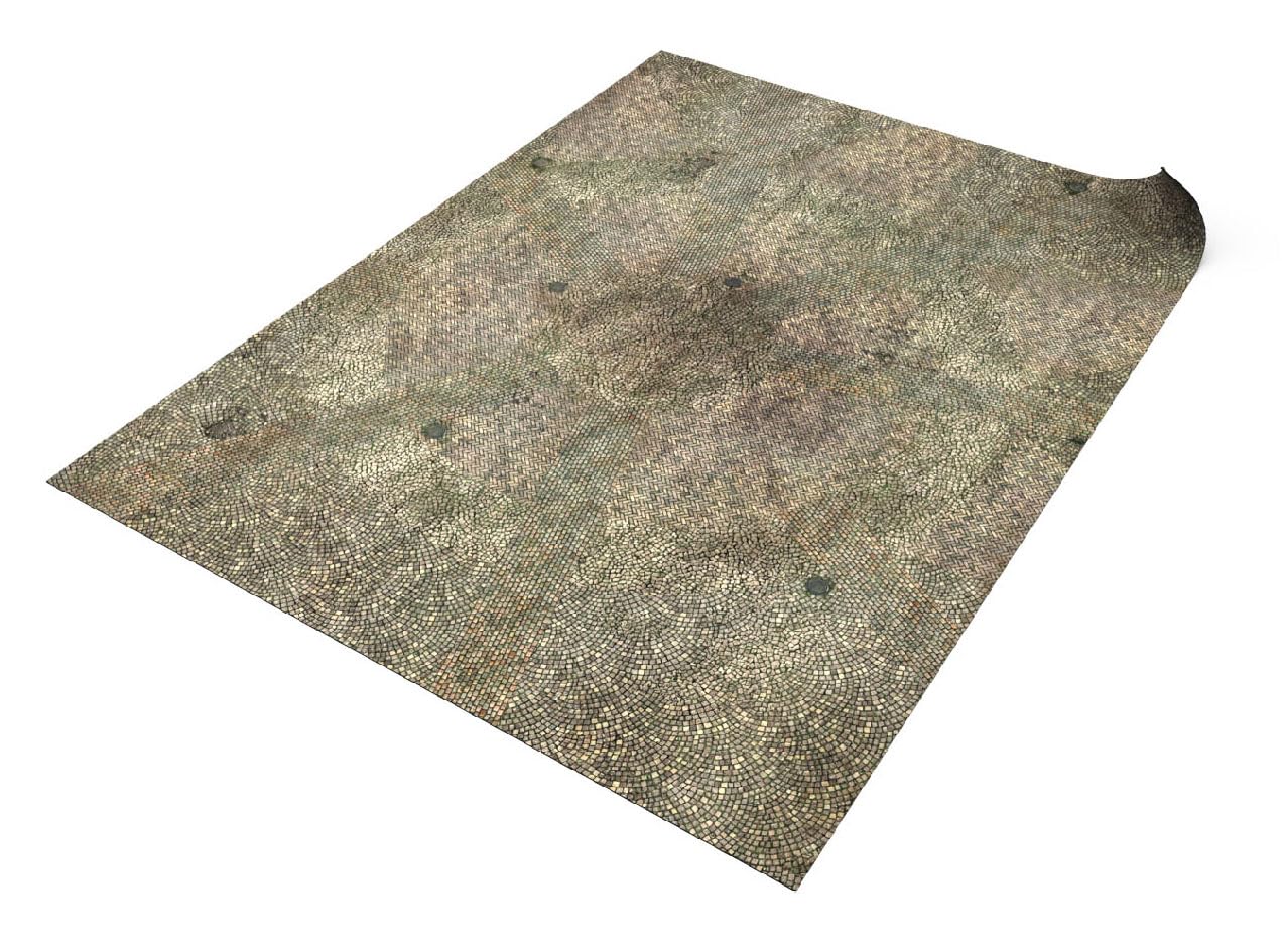Tapis pour Wargaming Compatible avec Age of Sigmar - 112 x 152 cm - Espace pavé