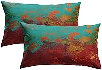 Vista 26 de Britimes Fundas de almohada modernas para decoración del hogar, 18 x 18 pulgadas, juego de 2 fundas de almohada decorativas, fundas de almohada