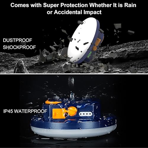 Miniatura 5 de Lámpara de campamento a prueba de insectos de luz roja 2025, 10000 mAh, recargable, 3000 lúmenes, luz de campamento, 6500 K, 24 horas de tiempo de