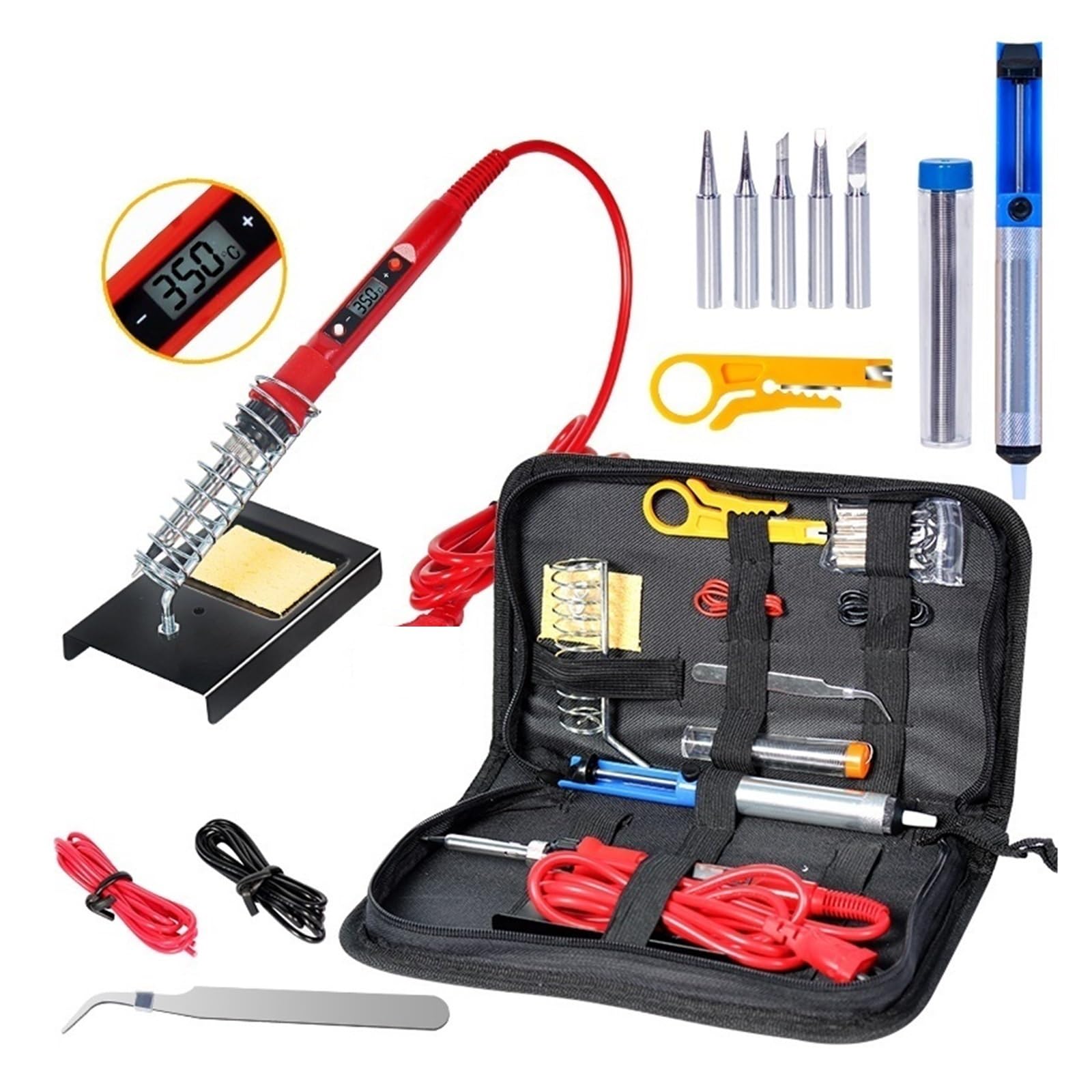 Kit for saldatore elettrico a temperatura, kit for saldatore, kit for strumenti di saldatura multimetro - Kit per saldatura(550)