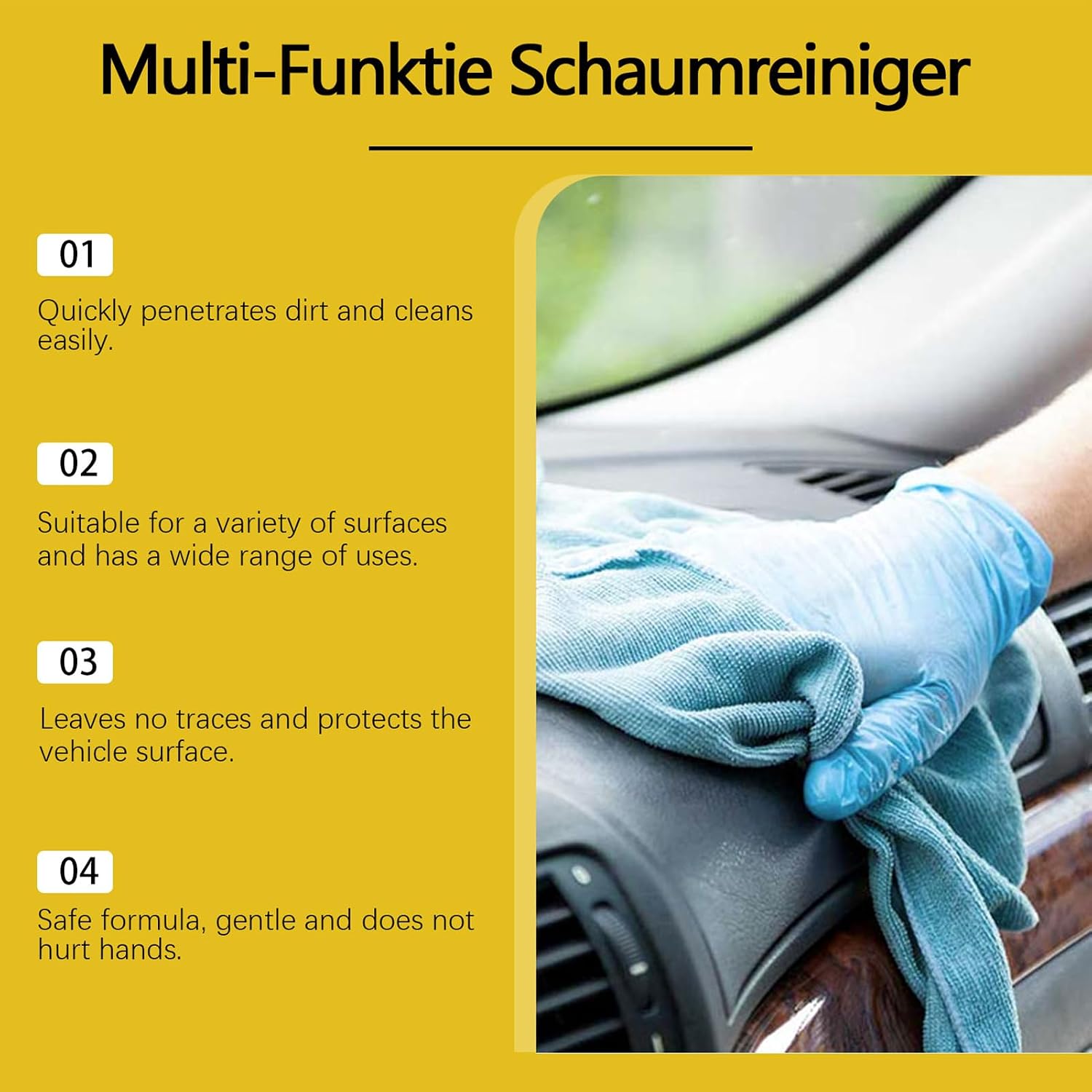 Car Interior Cleaner Spray 100ml Vehicle Interior | Multifunctional Carpet Cleaning Agent, Foaming Stain Remover for Vehicle Seat, Home