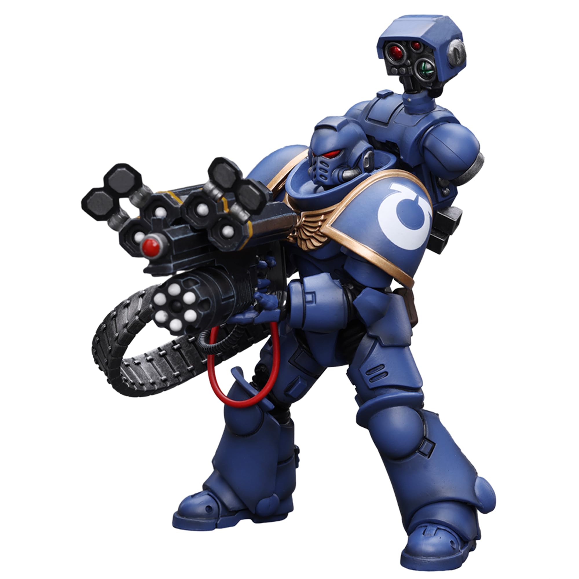 JOYTOY Warhammer figurka akcji, ultramaryna, spustoszenie morskie z wyrzutnią kasztelana (Superfrag 12 cm, zestawy kolekcjonerskich figurek akcji