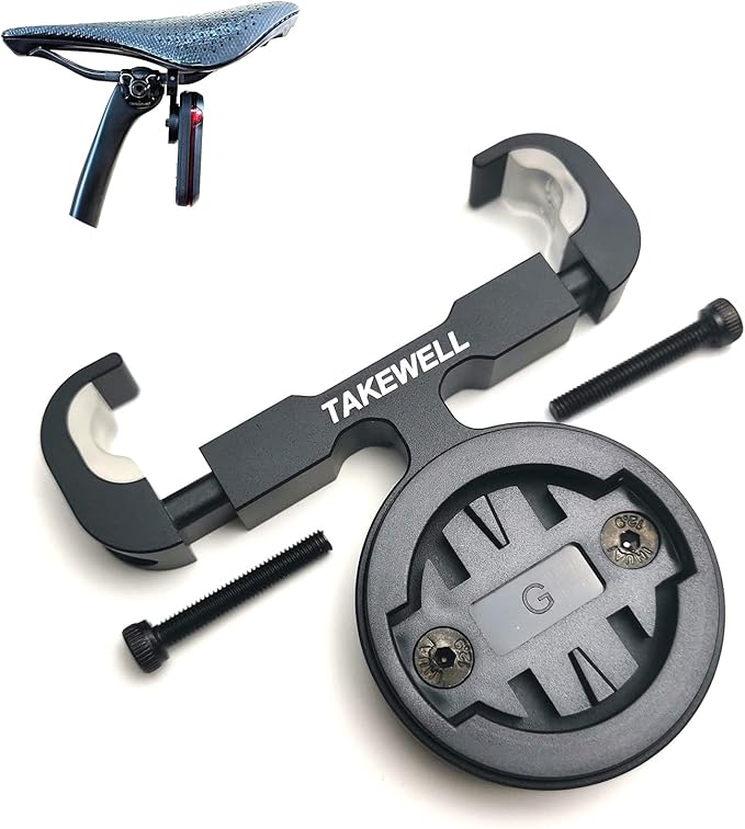 TAKEWELL Bicycle Saddle SeatPost Mount for Garmin Varia Rear View