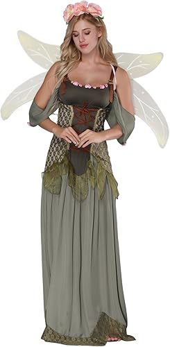 Miniatura 3 de Disfraz de hadas para mujer Disfraz de princesa del bosque para adultos de Halloween cuento de hadas