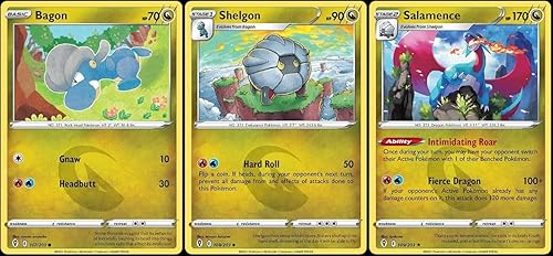 Pokemon Salamence 109/203 - Cielos evolutivos - Lámina - Tarjeta de evolución - Dragón