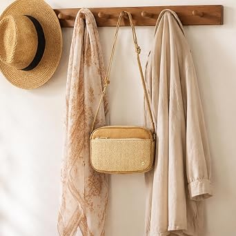 AOCINA Faux Straw Crossbody Bags for Women Summer Purse 2026 Shoulder Bag
