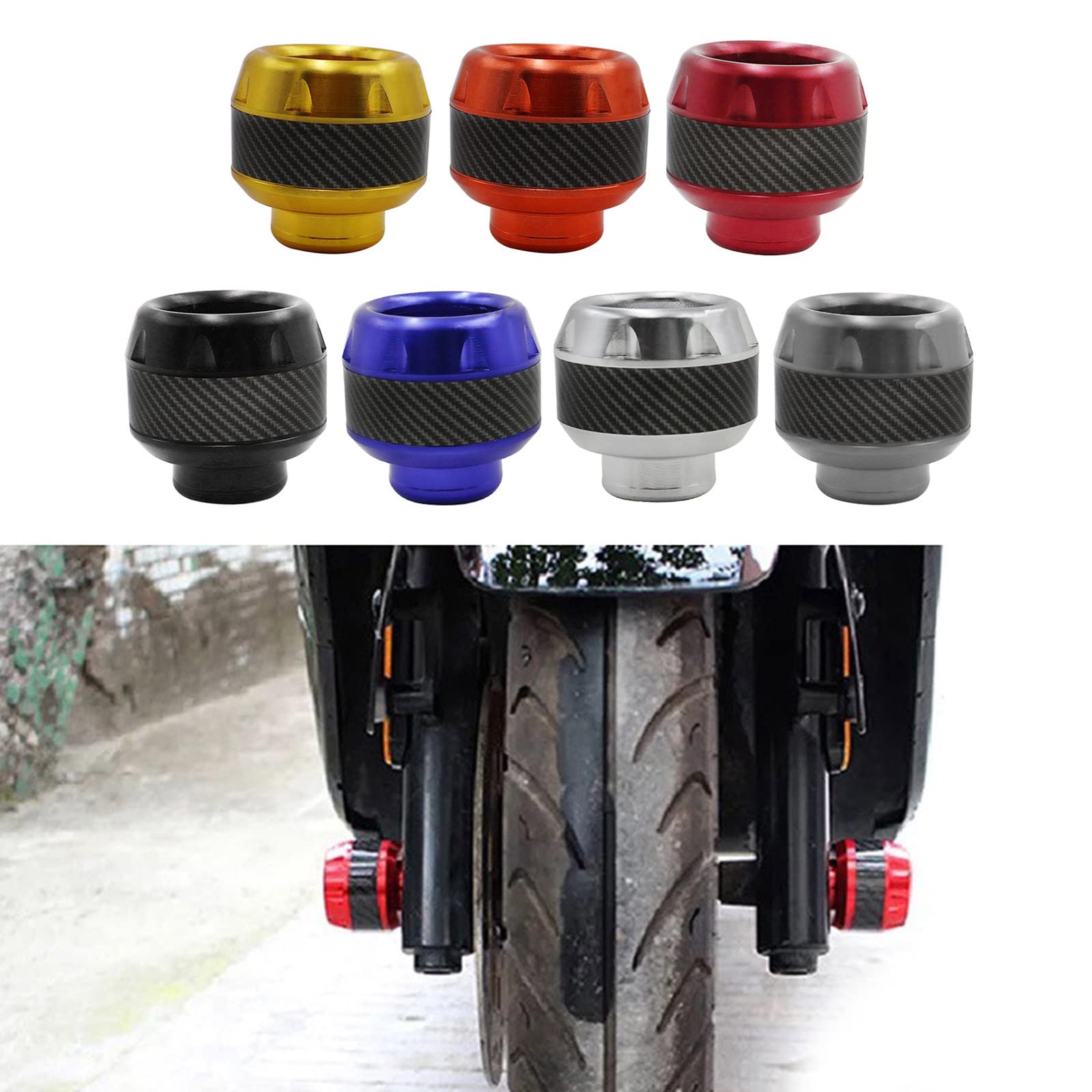Curseur Cadre Universel Pour Scooter Vélo Roue Crash Pad Vis Anti-déflagrant Cadre Curseur Multicolore Protection Garde Pour Meubles Moto-cnc Frame Sliders Crash Pad Falling