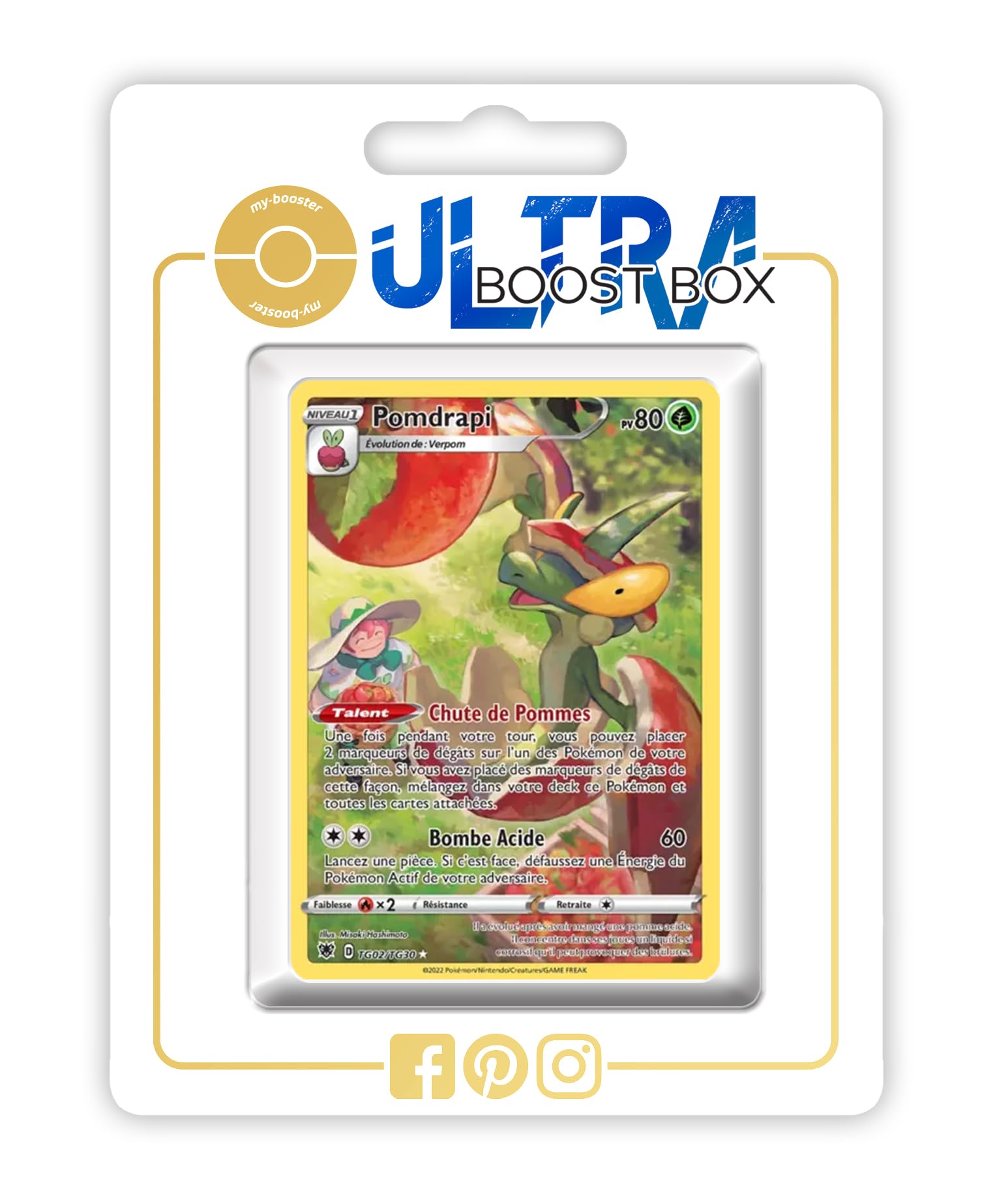 Coffret Ultraboost Pokémon – 10 Cartes Françaises Dont 1 Carte Secrète, Sans Doublon