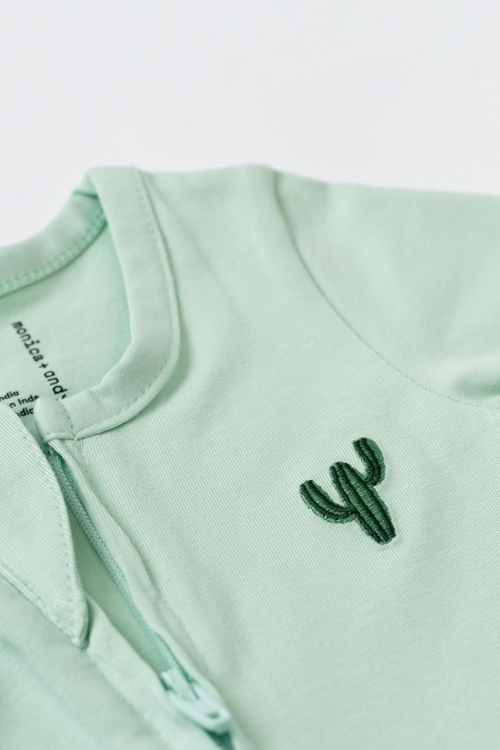 monica + andy Double Zipper One Piece, 100% Organic Baby Clothes for Girls & Boys, Unisex, Preemie, Newborn & Infant Sizes - Image 7