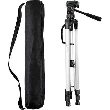 Amazon Basics 60-Inch Lightweight Tripod With Bag, Black