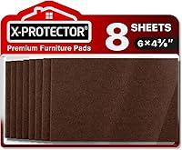 Vista 7 de Almohadillas de Fieltro para Muebles X-PROTECTOR 10 PCS - ¡Hojas de Fieltro Beige Resistentes Premium de 8" x 6" x 1/5" pulgadas! ¡Corta