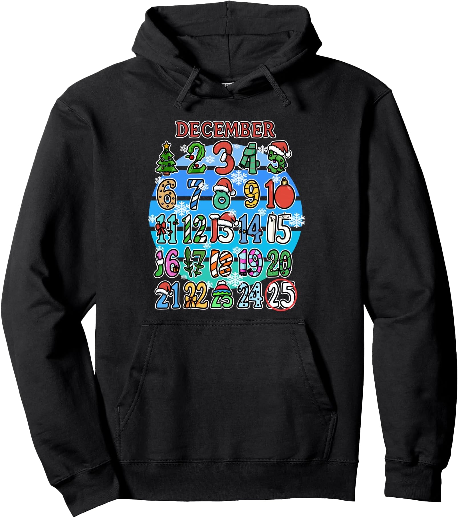 National Advent Calendar Day Celebrate Xmas Pullover Hoodie