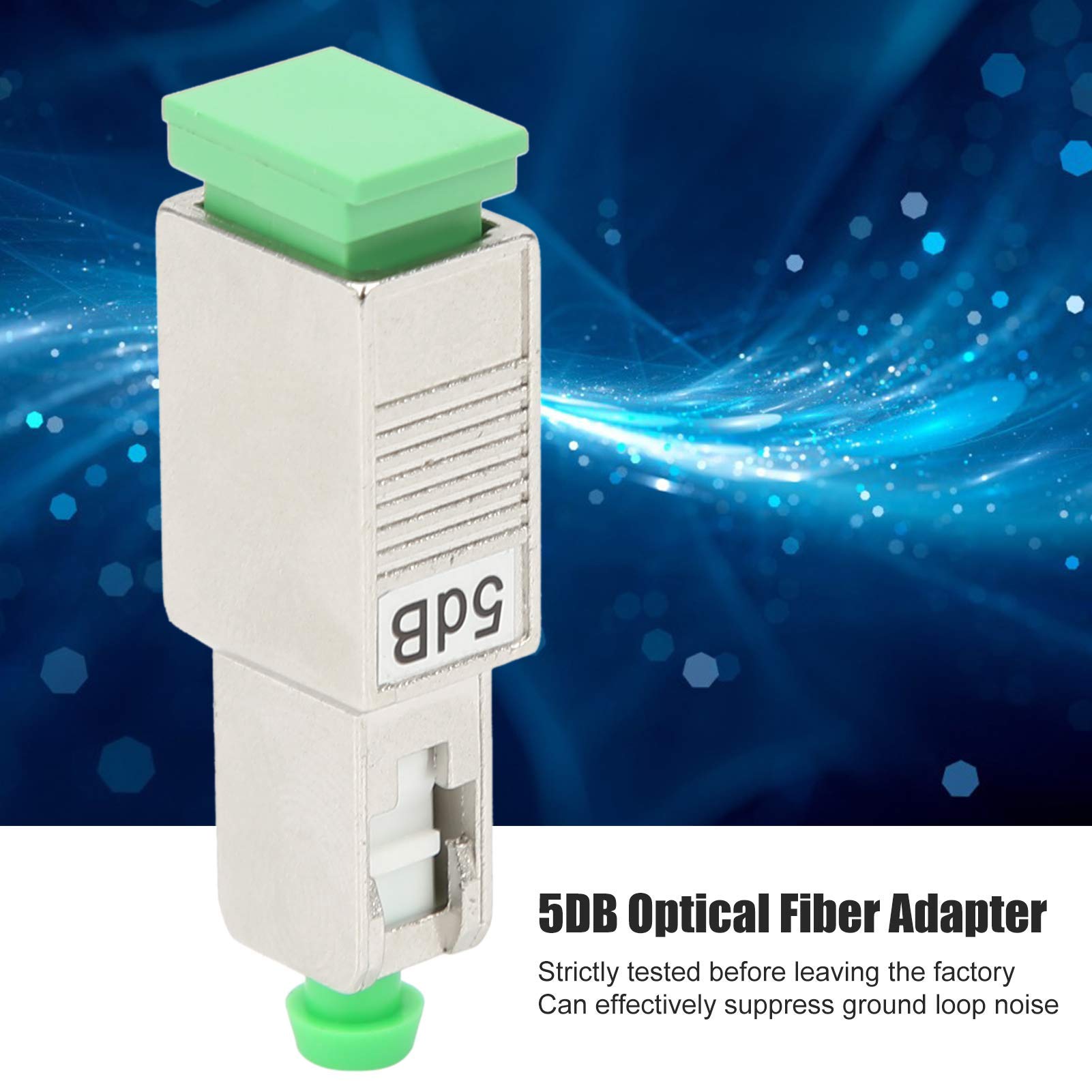 Adattatore per Fibra Ottica Connettore Flangia Attenuatore Testa Maschio e Femmina SC/APC 5DB Sopprime il Rumore del Circuito di Massa Attenuazione Accurata ≤ ± 0,5 dB