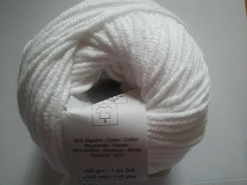 Katia Alabama 001 White Wool 50 g