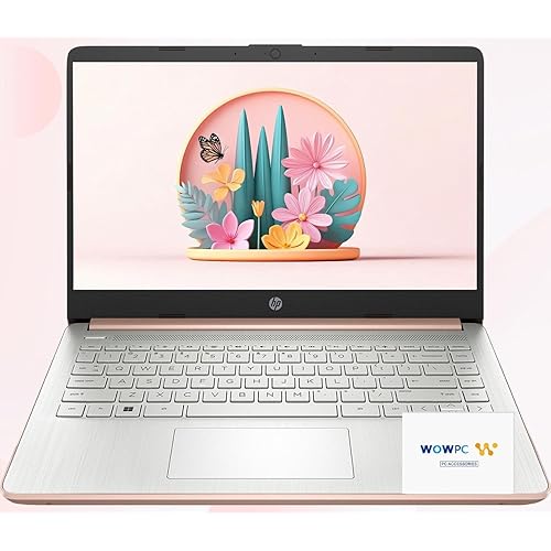 HP 14 Ultrabook • Back to School Limited Edition w/Microsoft 365 • Intel 4-Core CPU • 16GB RAM • 1.6TB Storage (128GB OnBoard w/ 512GB Portable Drive + 1TB OneDrive) • Rose Gold • Win 11
