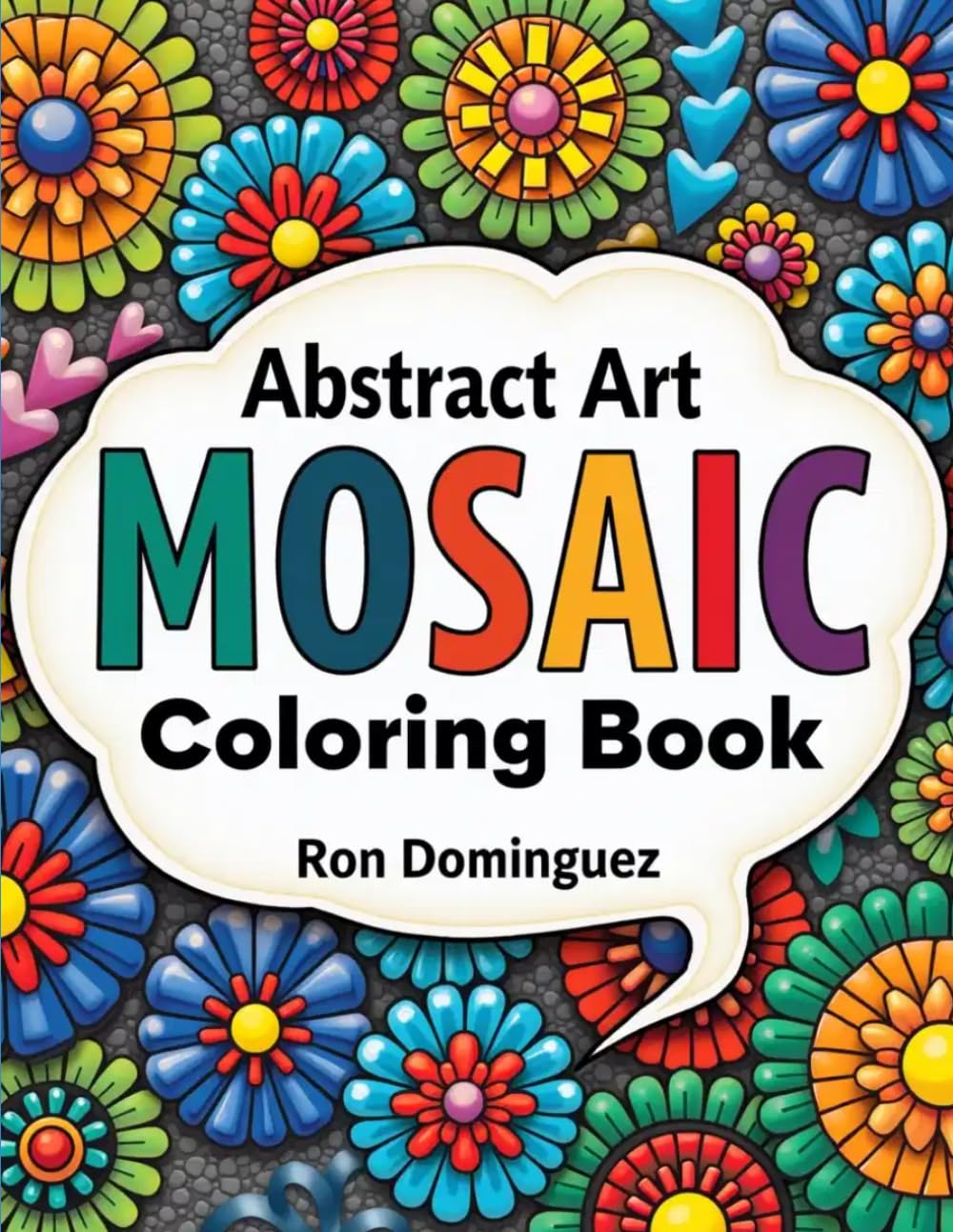 Abstract Art mosaic coloring book