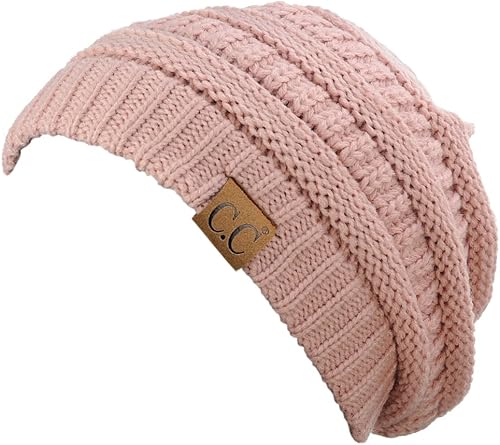 Miniatura 2 de CC - Gorro de punto trenzado elástico moderno grueso suave y cálido