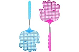 2 Pieces Big Fly Swatter, Extendable Fly Swatter, Strong Manual Fly Swats