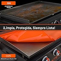 Vista 3 de Alfombrilla de silicona prémium de 36 pulgadas para parrilla Blackstone de 36 pulgadas, cubierta de silicona de grado alimenticio resistente