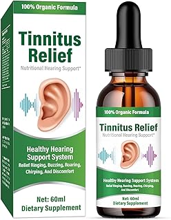 Tinnitus Relief for Ringing Ears, Natural Herbal Blend, Best Ear Ringing Relief Drops for