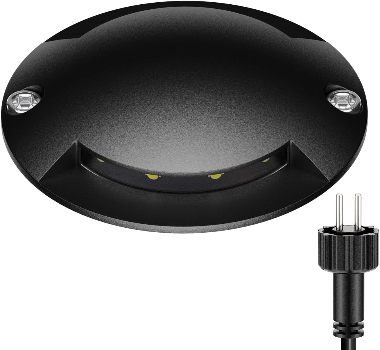 LED opbouwgrondlamp Bunda, 1-lamp, voor buiten, berijdbaar, warm wit, set van 15