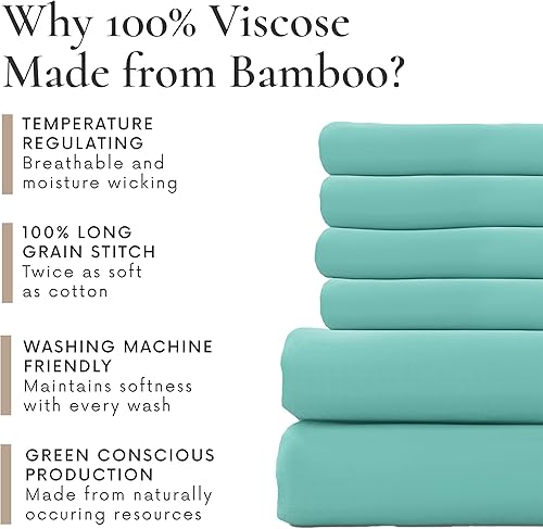 Miniatura 6 de Juego de sábanas Bamboo Bay 100% de viscosa de hojas de bambú (6 piezas)
