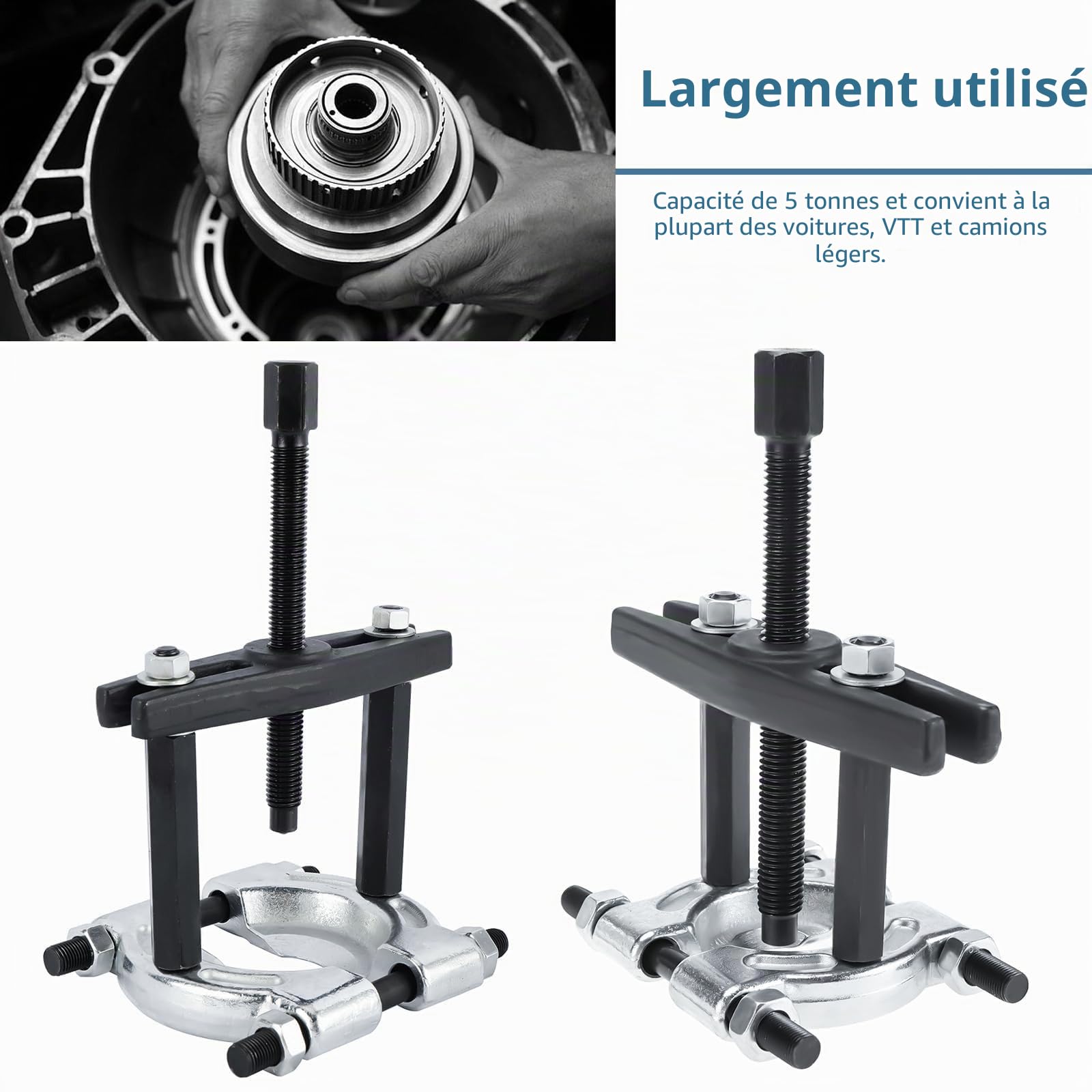 FreeTec 14 pièces Séparateur de roulement et Montage 2pouce et 3pouce l'extracteur d'engrenages