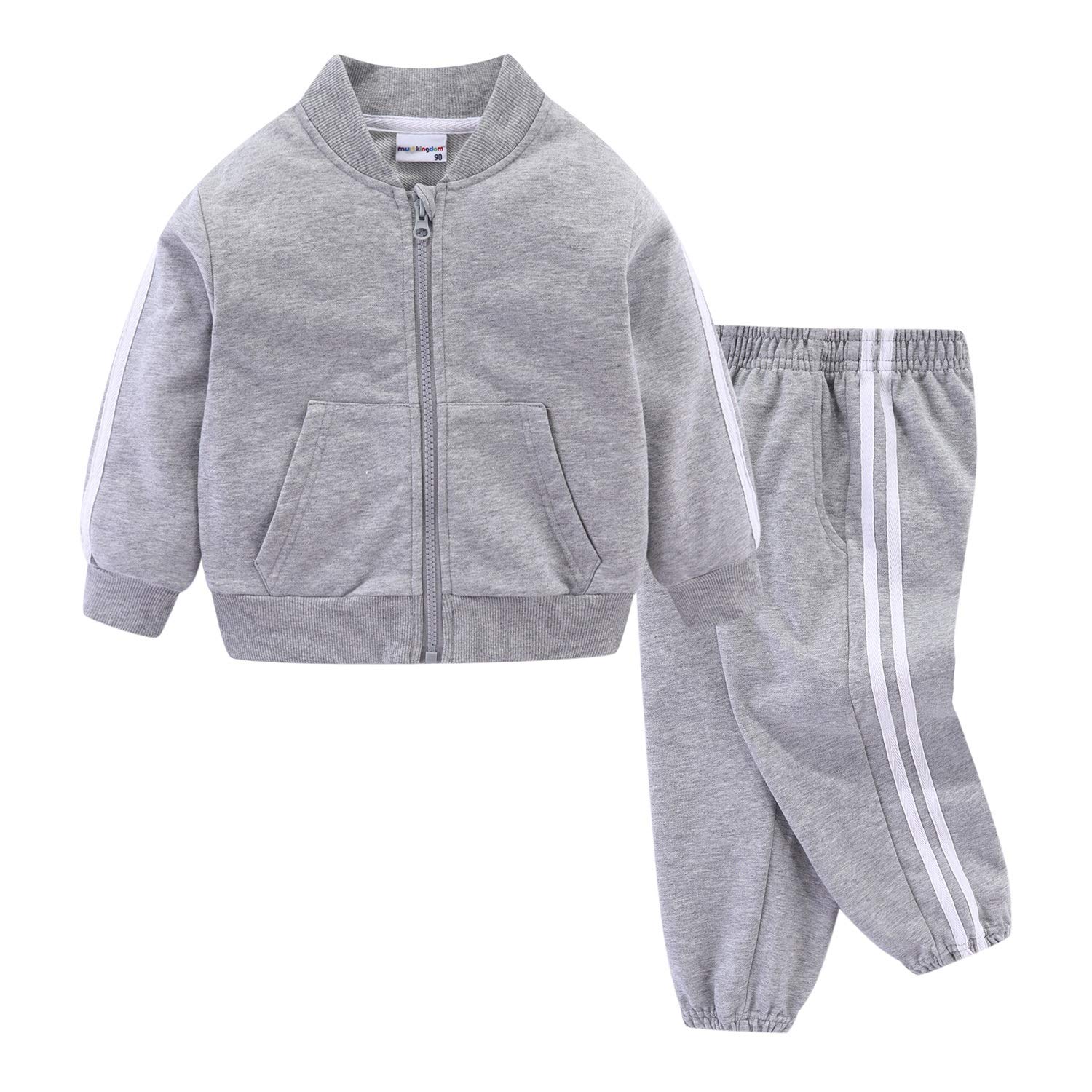 Mud Kingdom Little Boys Jogger Set Long Sleeve Casual Outfits Outerwear