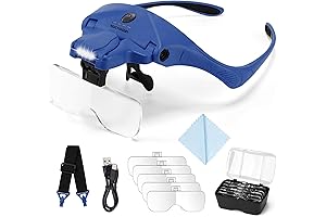 YOCTOSUN Magnifying Glasses with Light: Craftsperson's Essential Aid