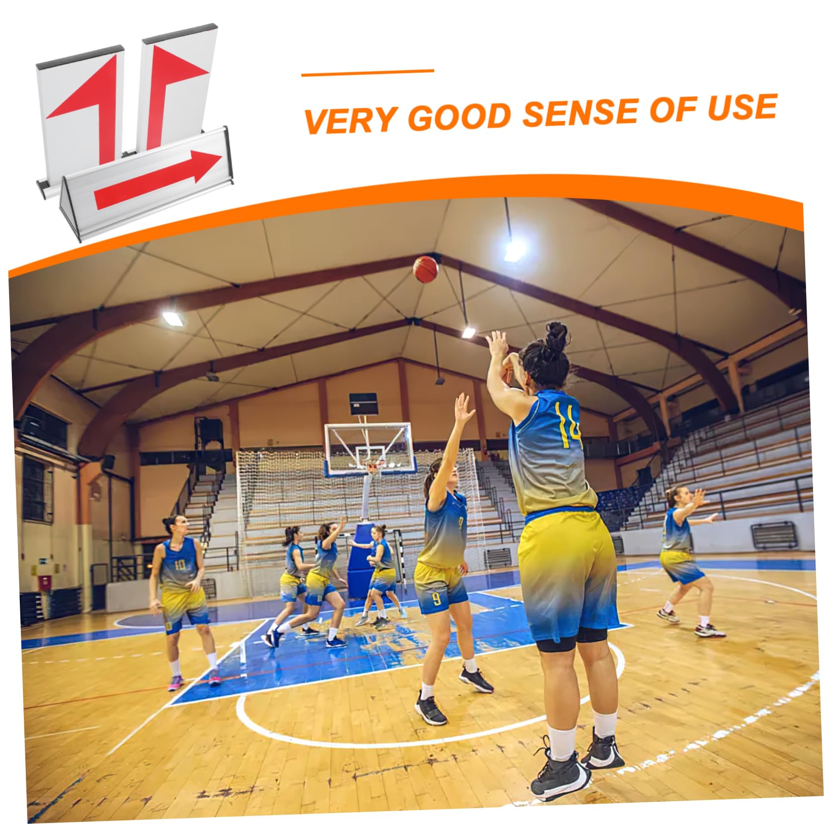 GANAZONO Convertidor de Aluminio de Baloncesto Saque de Aleación Flecha Indicador para Competición Deportiva en Partidos