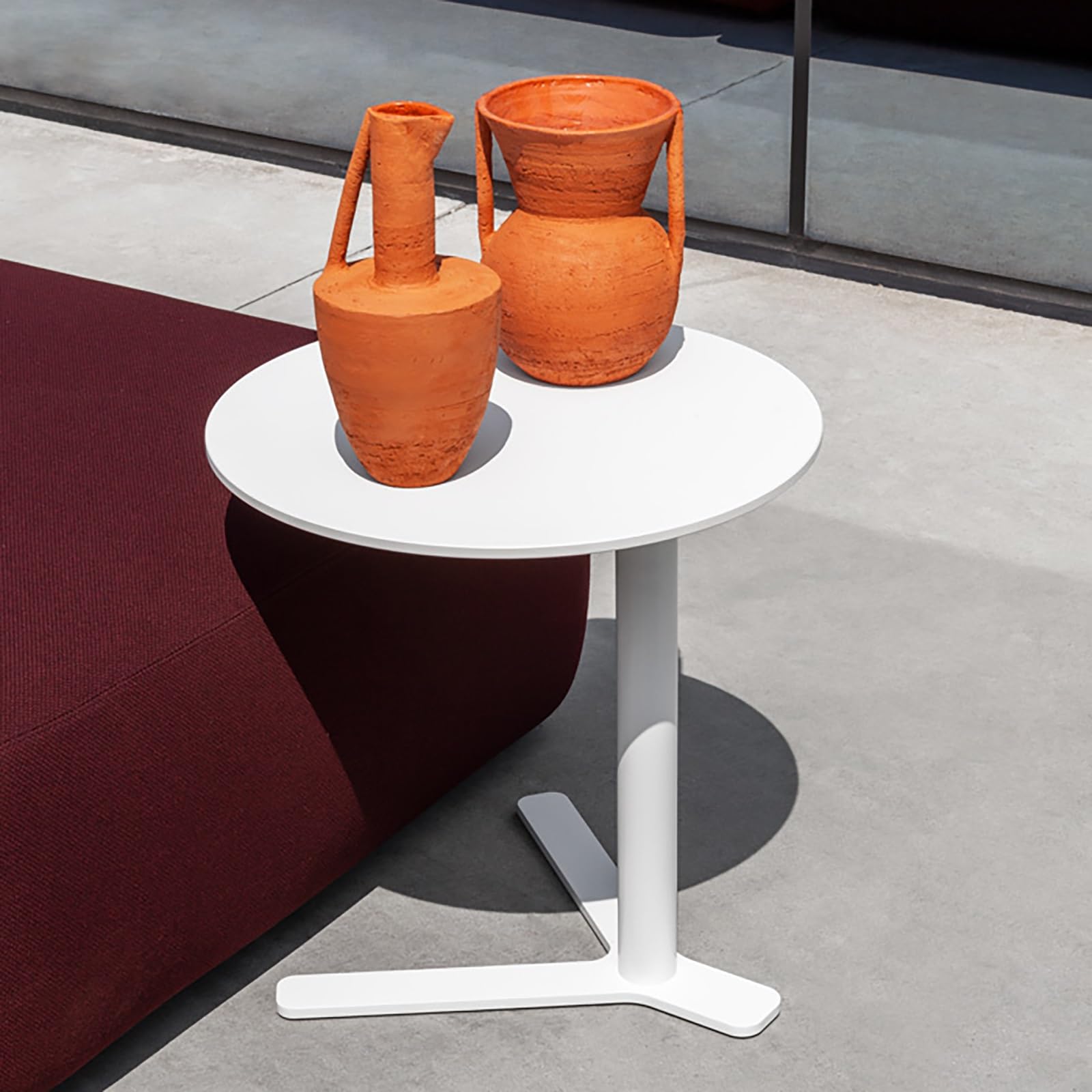 ZYZSY Narrow Side Table, End Table for Small Spaces, Small Table Stand for Small Spaces with Metal Frame, End Table for Living Room, Bedroom, Hallway(