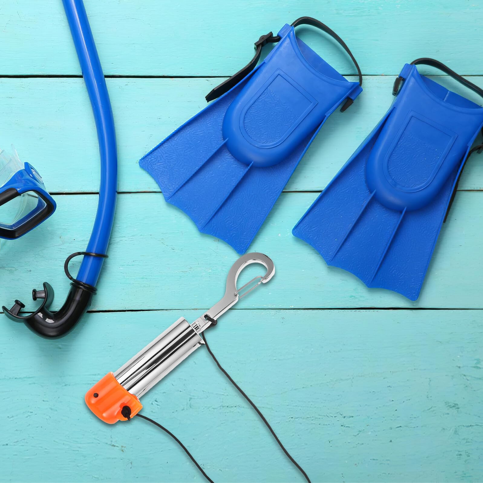 BESPORTBLE Kupfer Taucher Rassel Kompakt mit Ergonomischem Griff | Unterwassersignalgerät für Kommunikation, Handtauchstock mit Clip, Lauter Aufmerksamkeitserreger