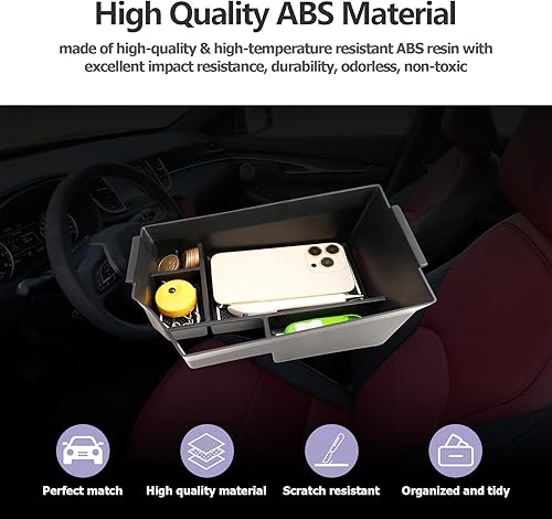 Miniatura 3 de LUWU 2023 2024 Infiniti QX50 QX55 Organizador de consola central, caja de reposabrazos, organizador de reposabrazos 2018-2024 QX50 Bandeja de