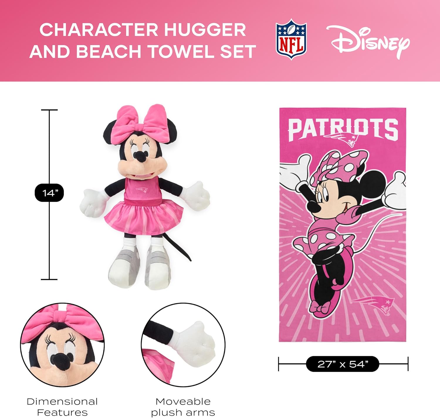 Northwest NFL Unisex-Adult Character Hugger Pillow and Beach Towel Set