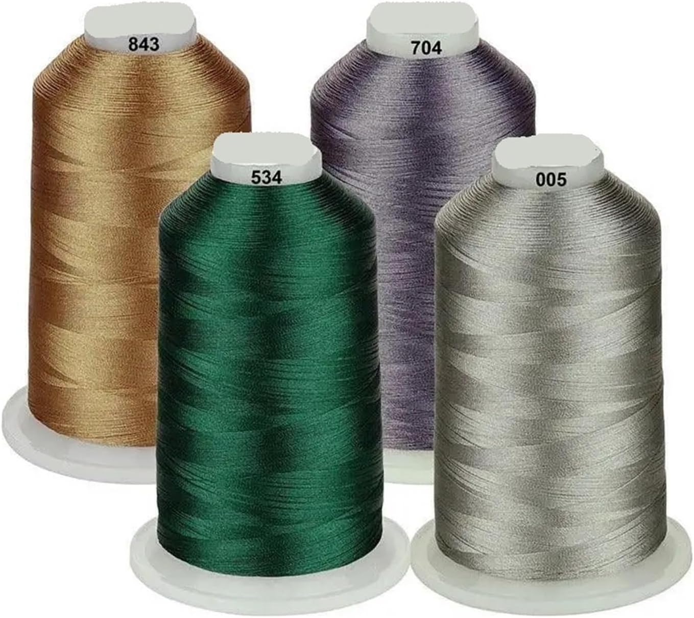 4 Various Color Packs of Embroidery Machine Thread 5000M(Purple Series)