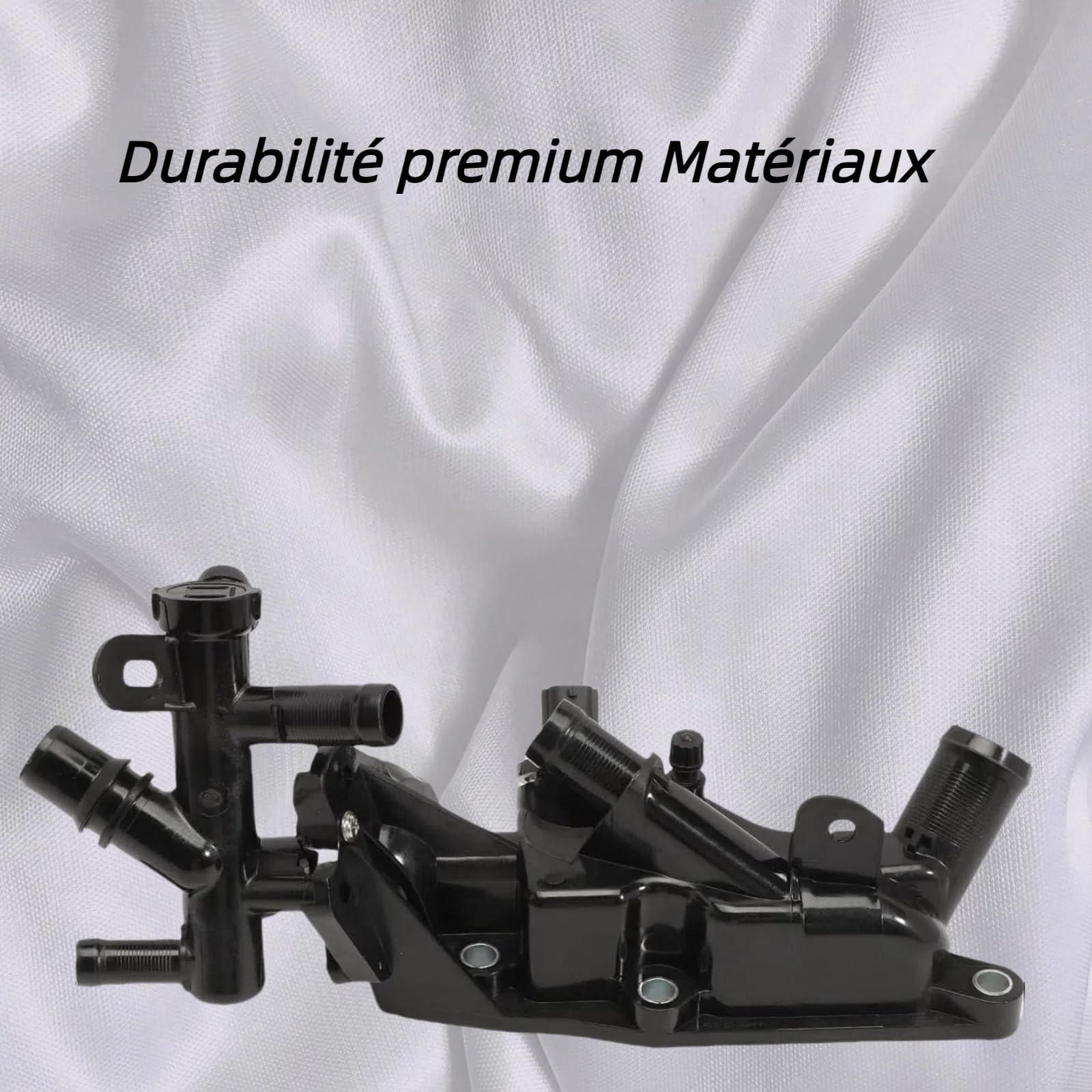 Boîtier de thermostat d'eau (Réf. 110608635R) compatible Captur/Clio/Kadjar/Kangoo/Mégane/Scénic et Dacia Logan/Lodgy/Duster/Sandero - Joint inclus