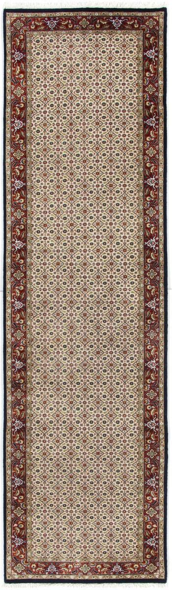 Nain Trading Indo Herati 299x80 Oriental Rug Carpet Runner Brown Hand Knotted Indien