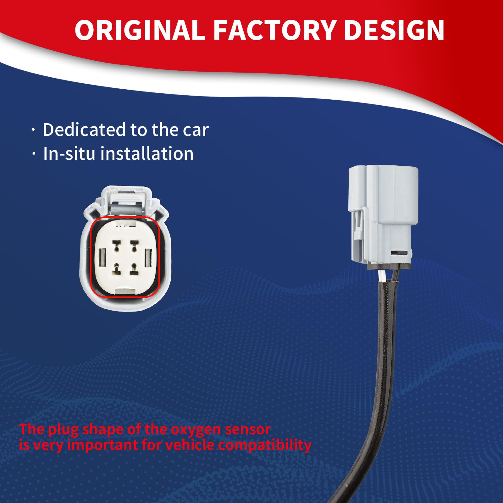 234-4578 Sensor de oxígeno O2 relación de combustible de aire calentado descendente compatible con Ford Escape Fusion C-Max Transit Connect Lincoln MKZ L4 2.0L 2.5L Reemplaza CJ5Z-9G444-B