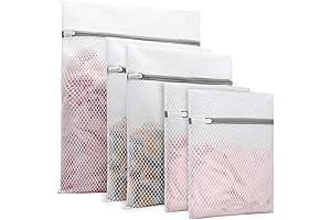 5Pcs Durable Honeycomb Mesh Laundry Bags for Delicates