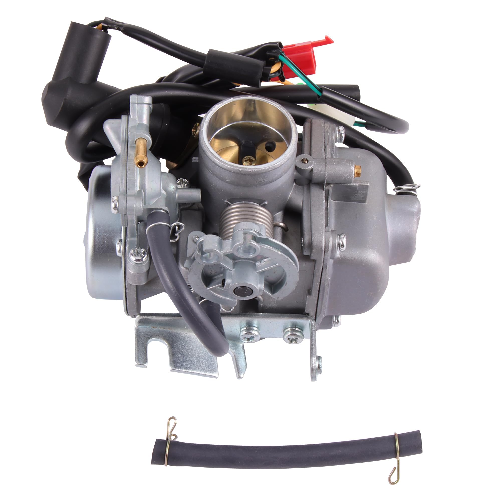WOOSTAR Carburatore con Tubo Flessibile del Filtro del Carburante Sostituzione per CF250 Helix CN250 Elite CH250 GY6 250cc Scooter Go Kart