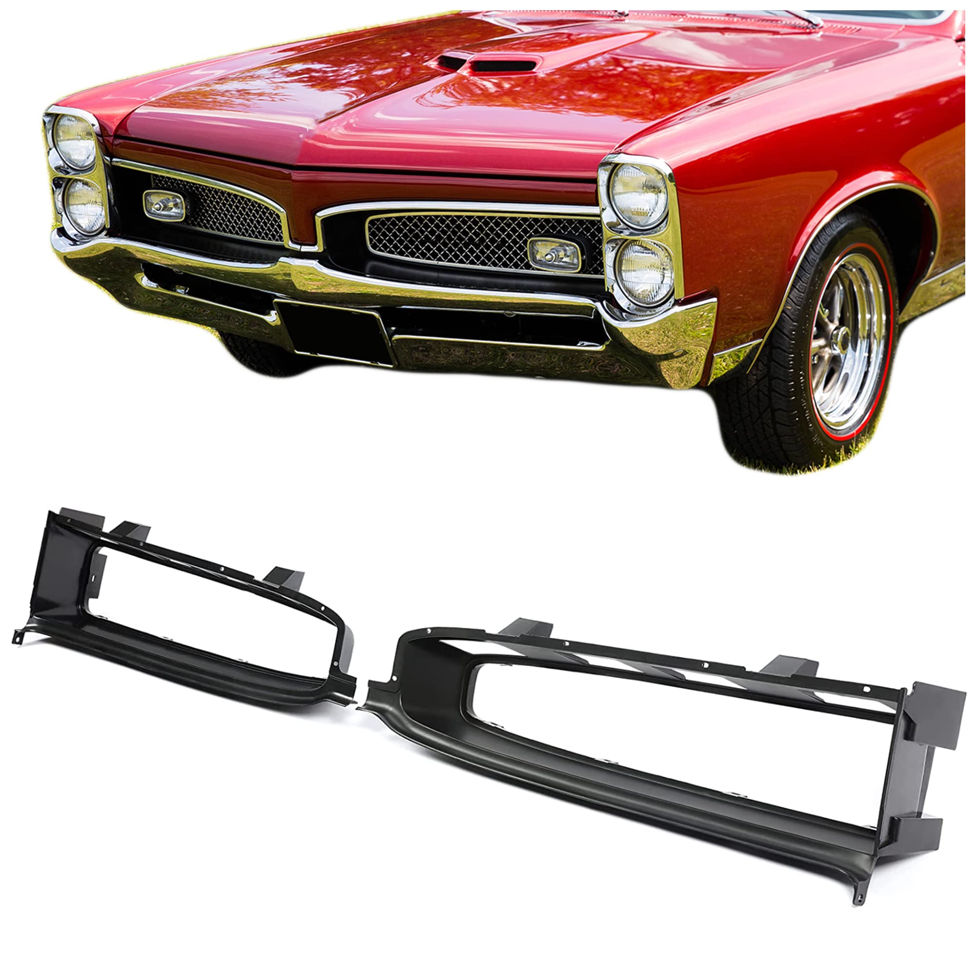 Amazon.com: KUAFU Grille Surround Compatible with 1967 Pontiac GTO