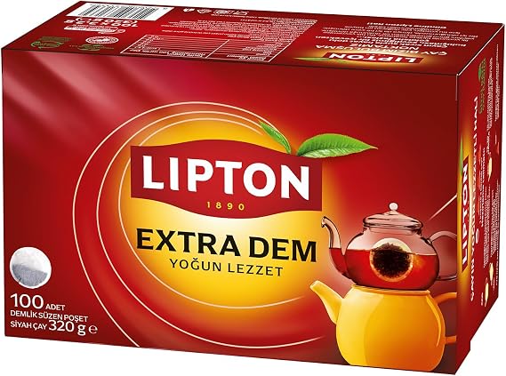 Lipton Extra Dem Demlik Poşet Çay, 100'lü, 320g
