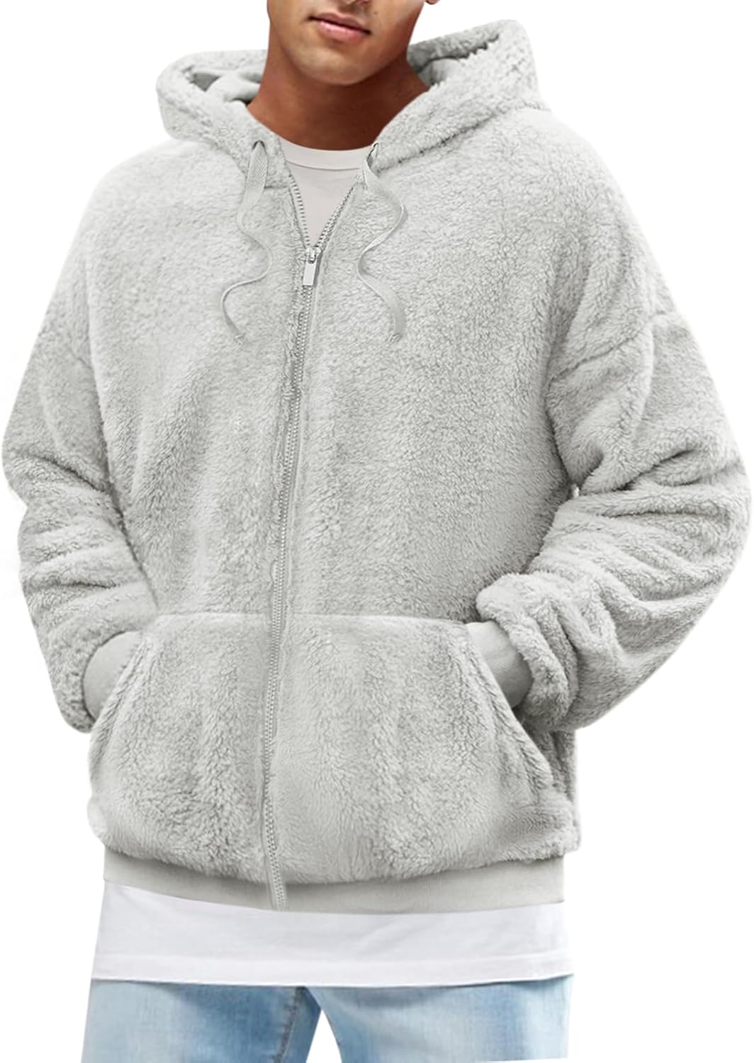Karlywindow Mens Fuzzy Sherpa Athletic Hoodie Philippines Ubuy